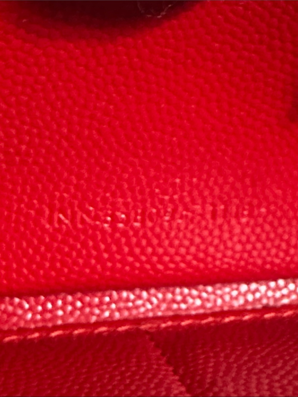Yves Saint Laurent Red Quilted Zip-Around Wallet with Gold YSL Emblem - Picture 13 of 13